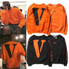 Kanye West Hoodie Men Hip Hop Letter V Pullover Fleece Hoodies Men Loose Vetements Hoodie Oversized Kanye Sweatshirt Coat Z10