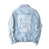 Newest High Quality Oversized Jacket Kanye West I FEEL LIKE PABLO Denim Coats Hiphop Fear Of Broken Hole Denim Jacket